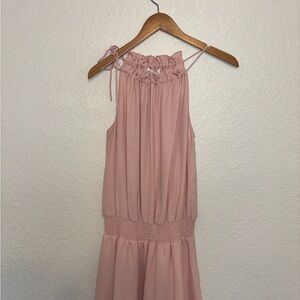 Chic Pink Sleeveless Dress